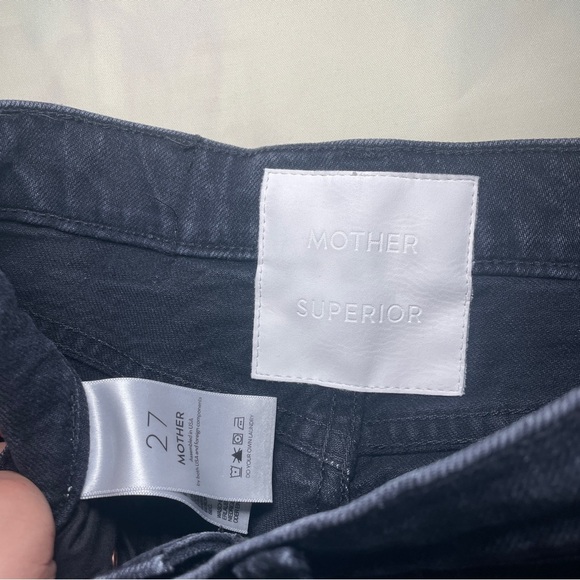 MOTHER- The Tomcat in Lies Lies Lies Size 27 Faded Black Crop Ankle Jeans - Picture 8 of 9
